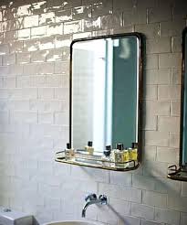 Vintage Bathroom Mirror With Shelf The Simple Beauty Of Metal Mirrors Brass Antique Cabinets Beau Salle De Bain Salle De Bain Enfant Moderne