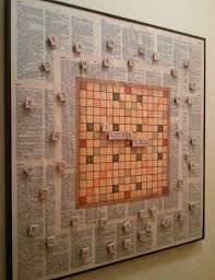 Scrabble Message Board Scrabble Art Scrabble Board Diy Vintage