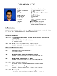 Check spelling or type a new query. Curriculum Vitae Perfil Profesional Guatemala Ciencia Y Tecnologia