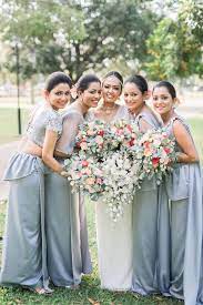 Wedding Srilanka Bridesmaid Bride Bride Reception Dresses Bridesmaid Saree Blue Wedding Dresses