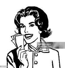 219 Person Holding Cash White Background High Res Illustrations