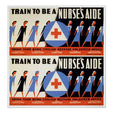Civilian Defense Train To Be A Nurse S Aid Wpa Poster Zazzle Com Wpa Posters Wwii Propaganda Posters Wpa