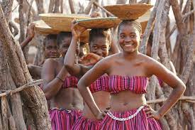 People of namibia about 2.2 million people share the vast spaces of namibia and the country has one of the lowest population densities in the world with 1.5 people per square kilometre. Modern Namibian Ovambo Clothing Google Search Namibia African Fashion Strapless Bikini