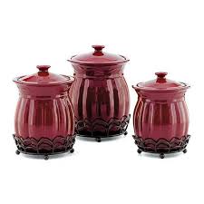 Berry Canisters With Stands Set Of 3 Tuscan Decorating Diy Decor Projects Bean Pot