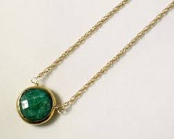 Precious Gem Emerald Necklace Gold Bezel Precious Stone Necklace Bz P 105 Em G Real Emerald Necklace Emerald Necklace Emerald Necklace Pendant