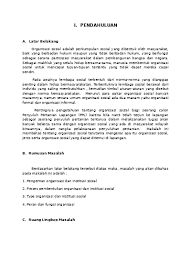 Penulis menyadari bahwa makalah ini terdapat kekurangan. Contoh Makalah Organisasi Sosial Docx