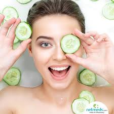 5 Cool Ways To Use Cucumber For An Instant Glow Just place 2 cucumber slices on both the eyes and.