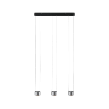 Esstischlampe dimmbar 8ydm leuchten fa r grosse tische teil 5. Led Pendelleuchte Aldan 3 Flammig 3x9w Schwarz Alu Geburstet Dimmbar Leuchtengrosshandel24