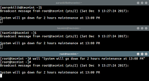 To send a message with an existing photo: How To Send A Message To Logged Users In Linux Terminal