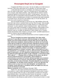 Așadar, copiii marei nu sunt săraci, dar aceștia au o avere fabuloasă din truda mamei lor. Personajele Firesti Ale Lui Caragiale Ciocu Mic