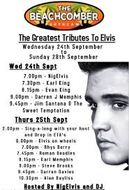 Hi everyone hope you are all looking forward to this year's festival so  here is the line up for this year at the Beachcomber hosted by Nigelvis  from Spain