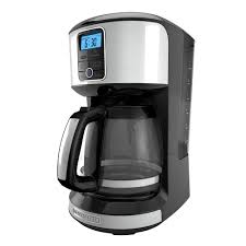 The compact design fits nicely into small spaces. 12 Cup Programmable Coffeemaker Cm4100s Black Decker