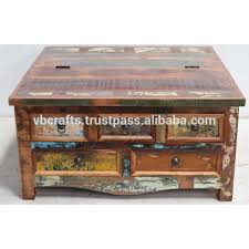 But in all seriousness, once you've got the supplies and cut your wood to size, you could replicate this diy in a weekend. Reclaimed Wooden Indian Drawer Coffee Table Buy Wooden Coffee Tables Homemade Coffee Table Reclaimed Furniture India Product On Alibaba Com