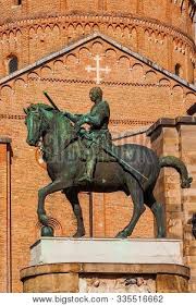 It was completed in 1453 and is unique among his works for still remaining in the location where it was first installed. Gattamelata Bronze Equestrian Statue In Front Of Basilica Of Saint Anthony In The Historic Center Of Padua Erected By The Famous Renaissance Artist Donatello In 1453 Poster Id 335516662