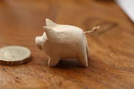 Shop the most beautiful things on earth. Handmade Hand Carved Natural Little Wooden Pig For Crafts Etsy In 2021 Carving Hand Carved Colorful Decor