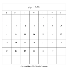 You can also print the image file. April 2021 Blank Editable Calendar Free Printable Template