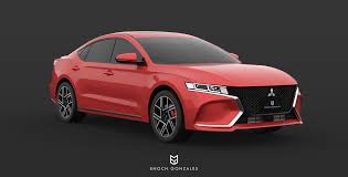 2020 mitsubishi gallant study envisions the unlikely rebirth of a mid size sedan carscoops mitsubishi galant mitsubishi cars sedan
