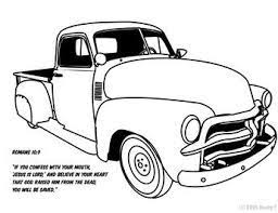 Vintage Truck Color Book Pages 1951 54 Chevy Truck By Hiway7 On Deviantart Truck Coloring Pages Chevy Trucks Old Trucks