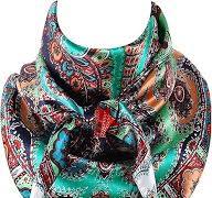 Silk Wild Rag 35 Inch Western Bandana Scarf - Silk Feel Cowboy Wild Rag For  Men & Women Western Neckerchief