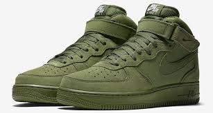 Nike Air Force 1 Mid Returns In Olive Colorway Nice Kicks Nike Shoes Women Nike Free Shoes Nike