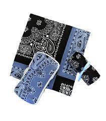 Bandana inspired fashions, home decor and other merch designed to bring a smile to. Amy S Denim Black Bandana Blanket Precious Cargo