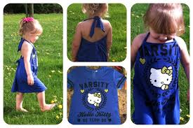 No Sew Toddler Tee Shirt Dress From Women S Tee I Couldn T Help But Try I Was Inspired By All Of These No Toddler Tee Shirt Toddler Tees Tee Shirt Dress