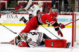 Staal shines in canes drubbing of stars. Carolina Hurricanes Vs Chicago Blackhawks Nhl Game Report Raleigh News Observer