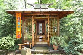 Our Japanese Tea Houses Reminiscent Of Authentic Rustic Versions Are Designed To Be An Art Pie Japanese Tea House Tea House Design Traditional Japanese House
