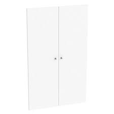 Lot De 2 Portes Battantes Home Blanc Spaceo H 100 X L 60 Cm Leroy Merlin