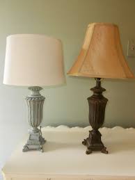 Oops How To Paint A Brass Lamp Brass Lamp Antique Lamp Shades Rustic Lamp Shades