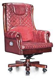 Classical Red Leather Desk Chairs Leather Office Chair Comfy Leather Chair Luxury Office Chairs