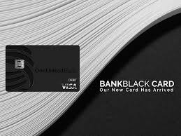 Who has a black card. Introducing The Bankblack Card America S Largest Black Owned Bank Oneunited Bank