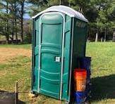PolyJohn PJN3-1011 Orange Portable Restroom with Translucent Top - Assembled