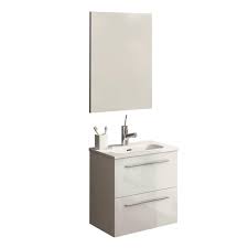Led lighted 30 inch bathroom vanity sink combo provides the dual benefits of vanity with sink and comfortable dimmed bathroom vanity light, 018 30 23 cutler kitchen & bath fv w/chocolate30 cutler kitchen and bath silhouette wall hung bathroom vanity, 30 inches, 29.53 w x 18.11 d x 20 h inches. Royo Usa 123150 20 Inch 2 Drawers Street Bathroom Vanity Set With Sink And Mirror White Walmart Com Walmart Com