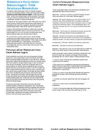 We did not find results for: Wawancara Kerja Dalam Bahasa Inggris