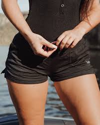 Dixxon Women's Black Terry Shorts: Shop Now