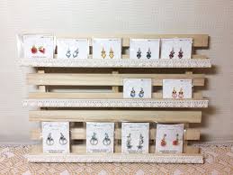 ゆみユミ １００均すのこでディスプレイラック diy ハンドメイド アクセサリー 収納 diy アクセサリー 収納 100均