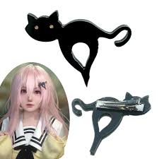 Game YOU and ME and HER: A Love Story Aoi Mukou Headwear Cosplay Hair Clip  Acrylic Black Cat Prop Headdress Accessorie Xmas Gift - AliExpress 200000532