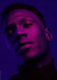 African American Man Portrait Under Blue And Purple Lights Ultraviolet By Leandro Crespi For Stocksy Portrait Photography Men Male Portrait Neon Photography