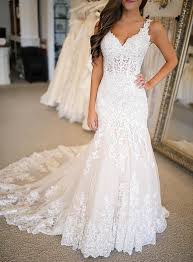 Mermaid Lace Applique Elegant Bridal Long Wedding Dresses Bgp265 Bridal Dresses Lace Wedding Dress Train Lace Applique Wedding Dress
