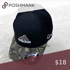 Adidas Tour Mesh Logo Camouflage Fitted Golf Hat Adidas Golf Hats Camouflage