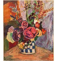 Baltimore museum of art © 2017 succession h. 1940s Henri Matisse Vase Of Flowers First Edition Period Swiss Lithograph Chairish