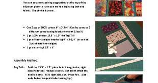 Quilted Luggage Tag Tutorial Free By Linda Hubbard And Gail Mitchell Tote Bags Sewing Sewing Projects Machine Applique