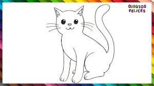 Dibujos para niños de animales, en la categoría de manualidades en guiainfantil.com. Como Dibujar Un Gato Paso A Paso Dibujo De Gato Youtube