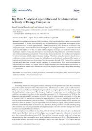 The growth was driven by the increase in manufacturing and services as. Pdf Big Data Analytics Capabilities And Eco Innovation A Study Of Energy Companies
