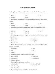 Contoh soal matematika kelas 3 sd semester 2 2019. Soal Pilihan Ganda