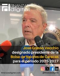 Este viernes 21 de marzo, con un 77% de quórum en la Asamblea de  Accionistas de la Bolsa de Valores de Caracas (BVC), fue designado José  Grasso Vecchio como presidente de la