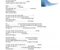 The clp, cvp and cgp. Song Worksheet Let It Go By Idina Menzel Frozen Movie