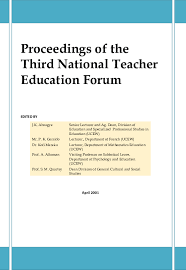 Pdf Proceedings Of The Third National Teacher Education