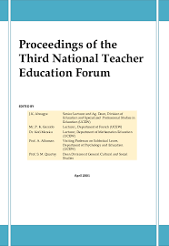 pdf proceedings of the third national teacher education